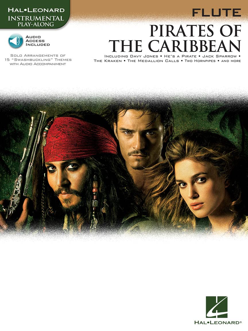 Klaus Badelt Pirates Of The Caribbean (Flute) Flt Book (Hal Leonard Instrumental Play-Along) (Includes Online Access Code)