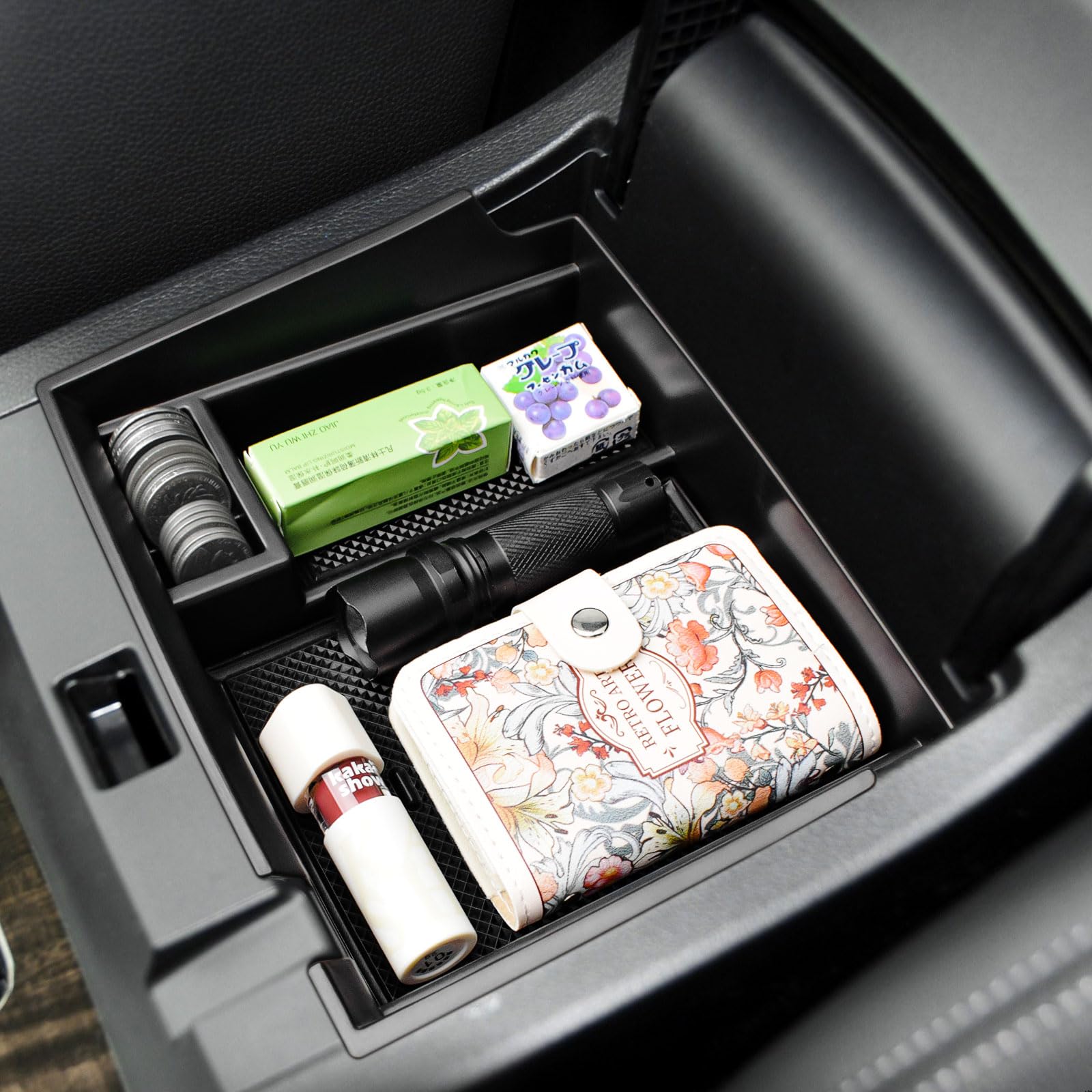 Photo 1 of RUNROAD Center Console Organizer Tray Compatible with Honda Accord Sedan 2013 2014 2016 2017 Accessories, Armrest Organizer Accord Accessories Secondary Storage Box Middle Console Tray