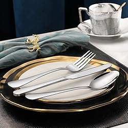 Hiware 24-piece Forks and Spoons Silverware