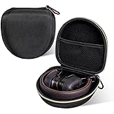 On Ear Bluetooth Headphones Case Storage Carrying Bag Compatible with Marshall Major V/IV/III/II/ 5/4/ 3/2 (Black + Gold)