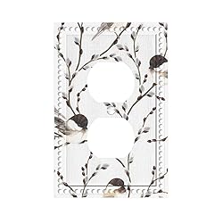 Cuitxrac Robin Bird Wall Plate Birds on Tree