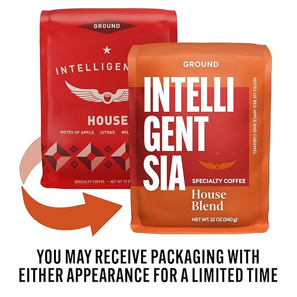 INTELLIGENTSIA COFFEE, LIGHT ROAST GROUND COFFEE – HOUSE BLEND 12 OUNCE BAG