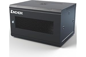 Kinchoix 6U Server Cabinet Wall Mount Network Rack Enclosure Cabinet Enclosure for Computer Data Networking Electronic Equipm
