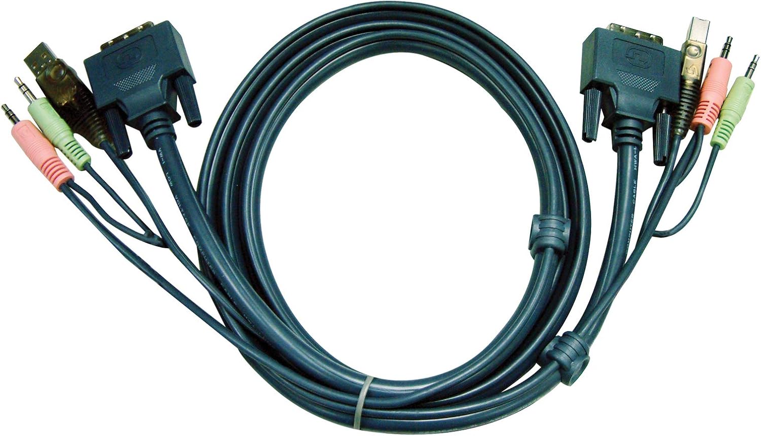 Aten 2L-7D05UD Cable for Keyboard Video, and Mouse, black, 5 mm