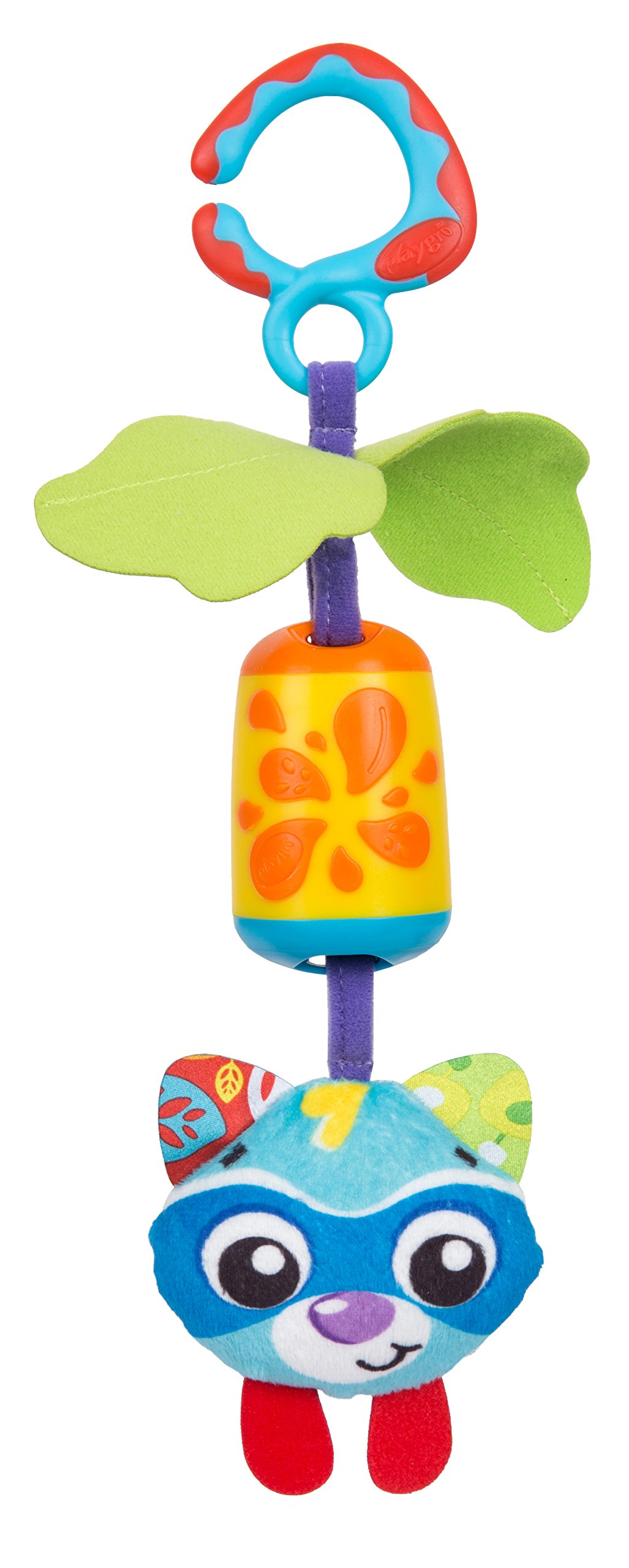 Playgro 0186975 Cheeky Chime Rocky Racoon for Baby Infant Toddler Children, is Encouraging Imagination with STEM/STEM for a Bright Future - Great Start for a World of Learning