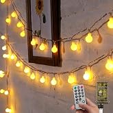 Minetom Globe String Lights, 33 Feet 100 Led Fairy Lights Plug in | 8 Modes with Remote Mini Globe Lights for Indoor Outdoor Bedroom Party Wedding Garden Christmas Tree Decor, Warm White