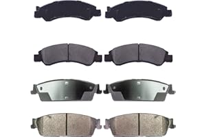 EXPPOWER Replacement for Front,Rear Brake Pads Ceramic ESCALADE/ESV/SUBURBAN 1500/TAHOE/YUKON/YUKON XL 1500 2008-2014,ESCALADE EXT/AVALANCHE 2008-2013,SILVERADO 1500/SIERRA 1500 2007-2013 D1363,D1194