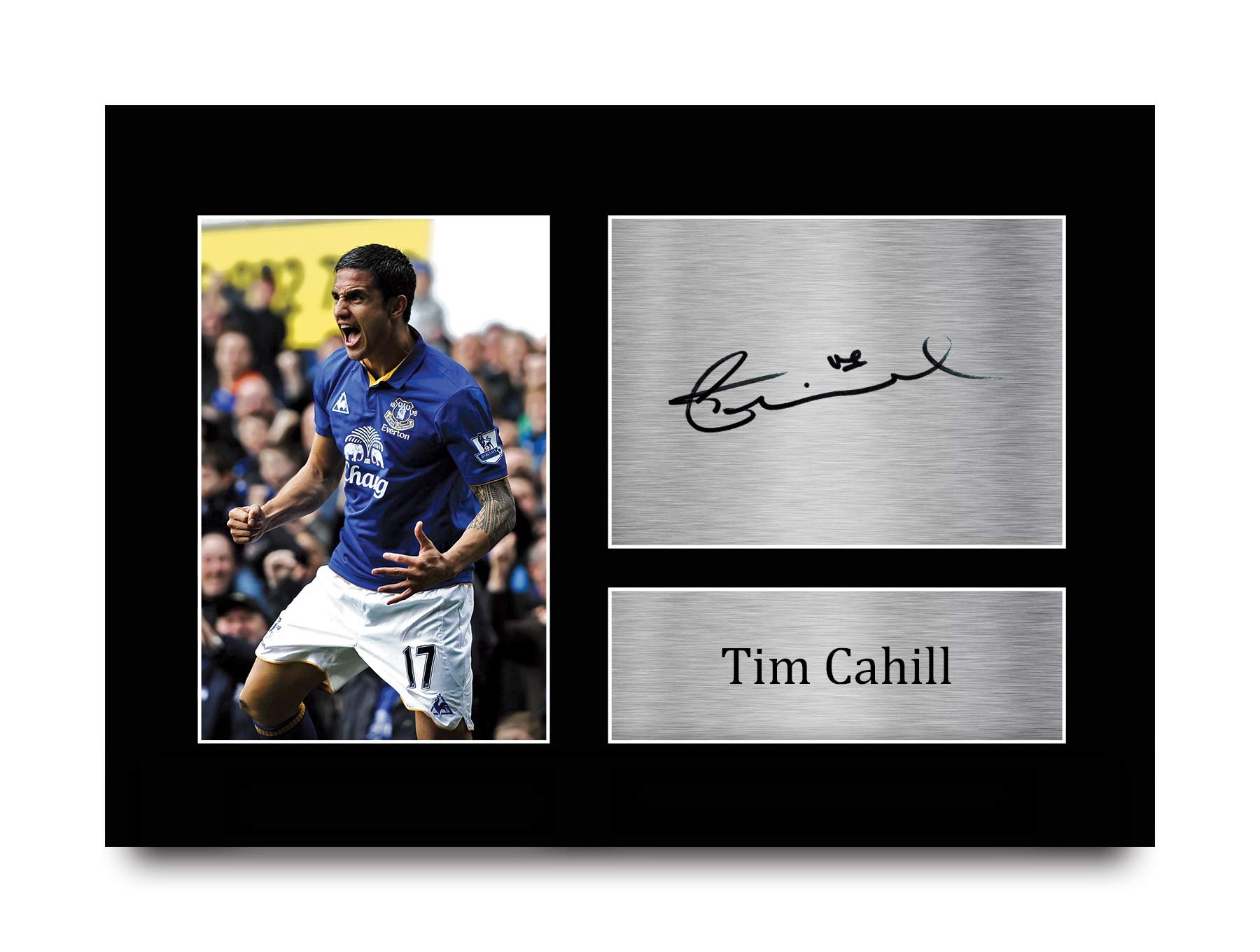 HWC Trading A4 Tim Cahill Everton Gifts Printed Signed Autograph Picture for Fans and Supporters - A4 โ image 1