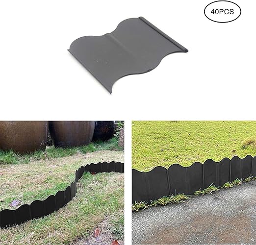 Orgrimmar 40PCS Interlocking Landscaping Edging Kit