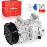 PHOBOOS A/C Compressor with Clutch Compatible with Toyota | for Toyota Corolla 2009-2010 L4 1.8L, Toyota Matrix 2009-2011 L4 1.8L, Scion xD 2008-2014 L4 1.8L. Ref. CO-11210C, 68328