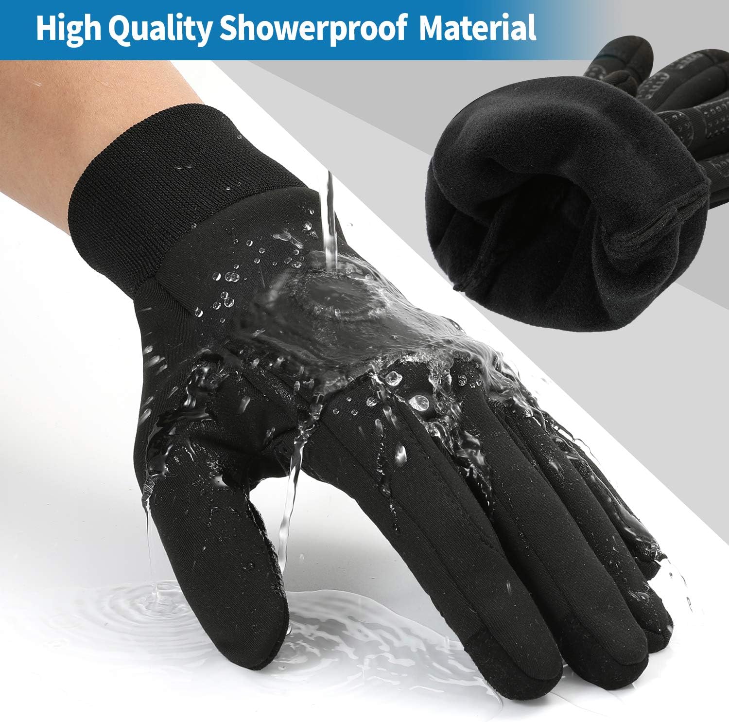 MOCOCITO Running & Cycling Gloves - Thermal & Windproof Winter Gloves for Men & Women, Touch Screen, Anti-slip - Image 5