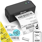 Mvgges Shipping Label Printer,Bluetooth 4x6 Thermal Label Printer for Small Business Office or Home, Compatible with Android, iOS, Windows and Mac, Widely Used for Amazon,Ebay,USPS,Etsy