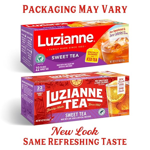 LUZIANNE SWEET ICED TEA BAGS, FAMILY SIZE, 22CT BOX (PACK OF 1)