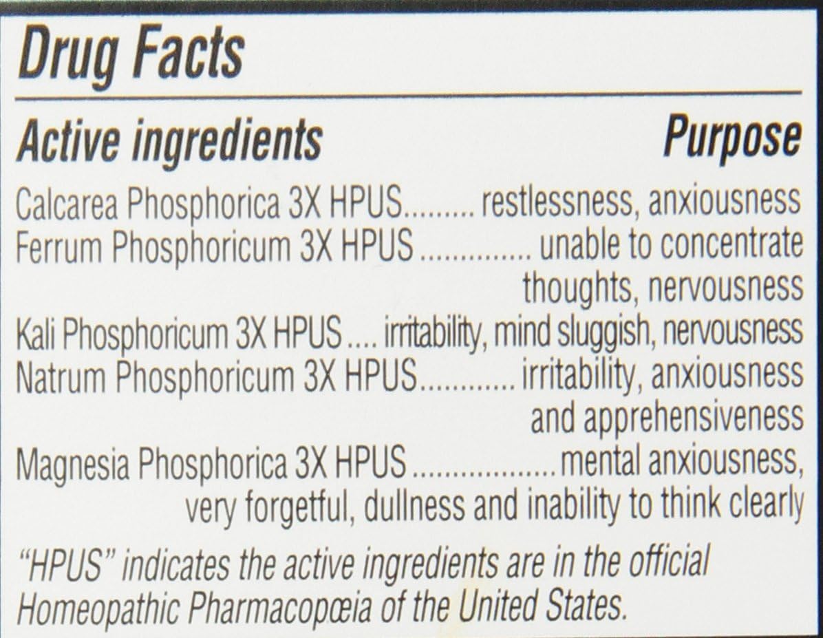 Hyland's Nerve Tonic Stress Relief Tablets, Natural Relief of Restlessness, Nervousness and Irritability Symptoms, Non-Habit Forming, 500 Count: Beauty