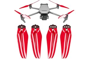 Master Airscrew Stealth Propellers for DJI Mavic 3 & Mavic 3 Pro/Cine/Enterprise/Classic/3T/3M - Red, 4 pcs