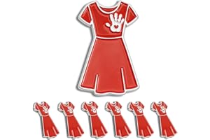 2/10/20/50/100pcs Silver Plated Red Dress Day Lapel pins Bulk Support murdered and missing Indigenous women and girls Awarene