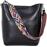 BROMEN Women Purses and Handbags Leather Hobo Bags Designer Shoulder Bucket Crossbody Purse