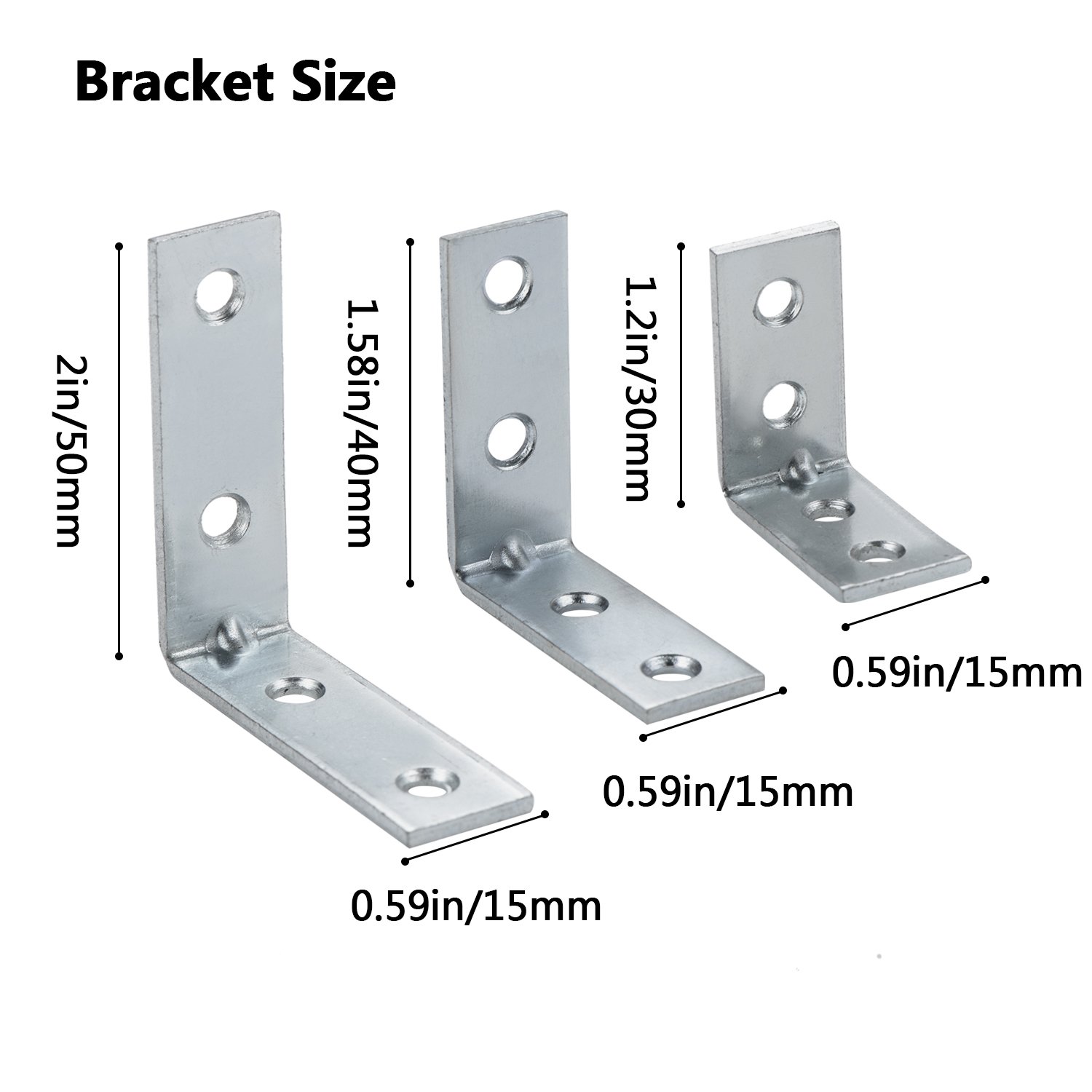eBoot Corner Braces Angle Brackets 90 Degree Metal Corner Brackets
