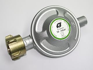 Gas Niederdruckregler 50mbar + Gasschlauch Neu