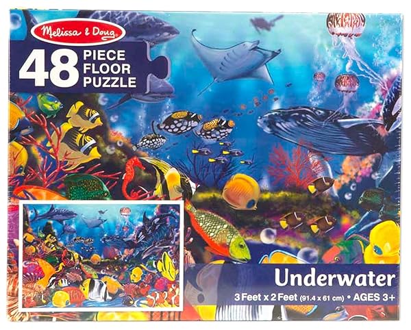MELISSA & DOUG UNDERWATER FLOOR PUZZLE – 48 PIECES
