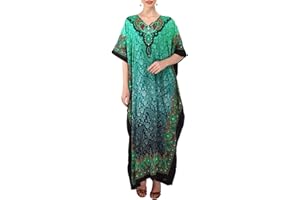 Miss Lavish London Women's Kaftan Tunic Kimono Maxi Dress Summer Beach Cover Up Plus Size Dresses