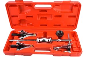 RASTKY Gear Bearing Puller Kit 5pcs Carbon Steel Internal External Gear Bearing Puller Removal Tool Slide Kit Blind Hole