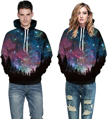 galaxy print sweater