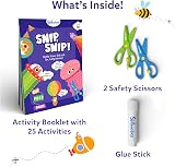 Skillmatics Snip Snip Scissor Skills Activity Book with 2 Kid Safe Scissors view 2