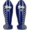 Fairtex SP5 Muay Thai Shin Guards for Men, Women, Kids | Shinguards are Premium, Lightweight & Durable | Extended Protection to Avoid shin splints During Training or Sparring