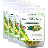 Sinew Nutrition Green Coffee Beans 800g + 200g FREE (250g x 4 PC) for Weight Loss, Green Coffee