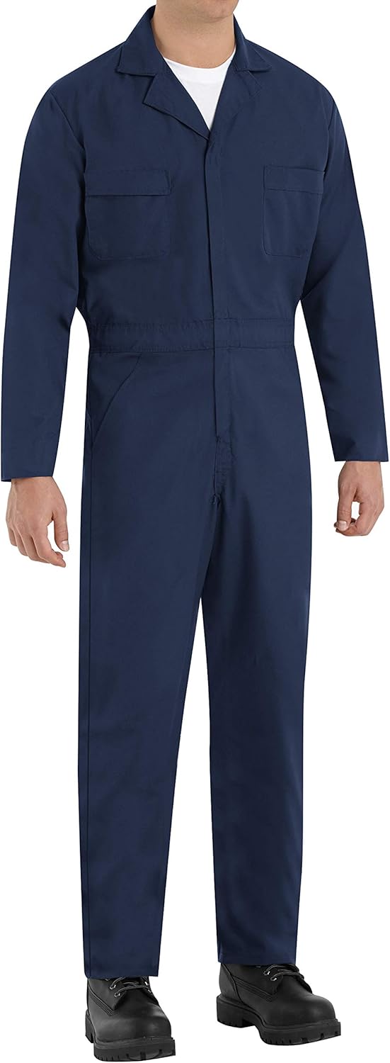 Red Kap Men's Navy Speedsuit: Clothing