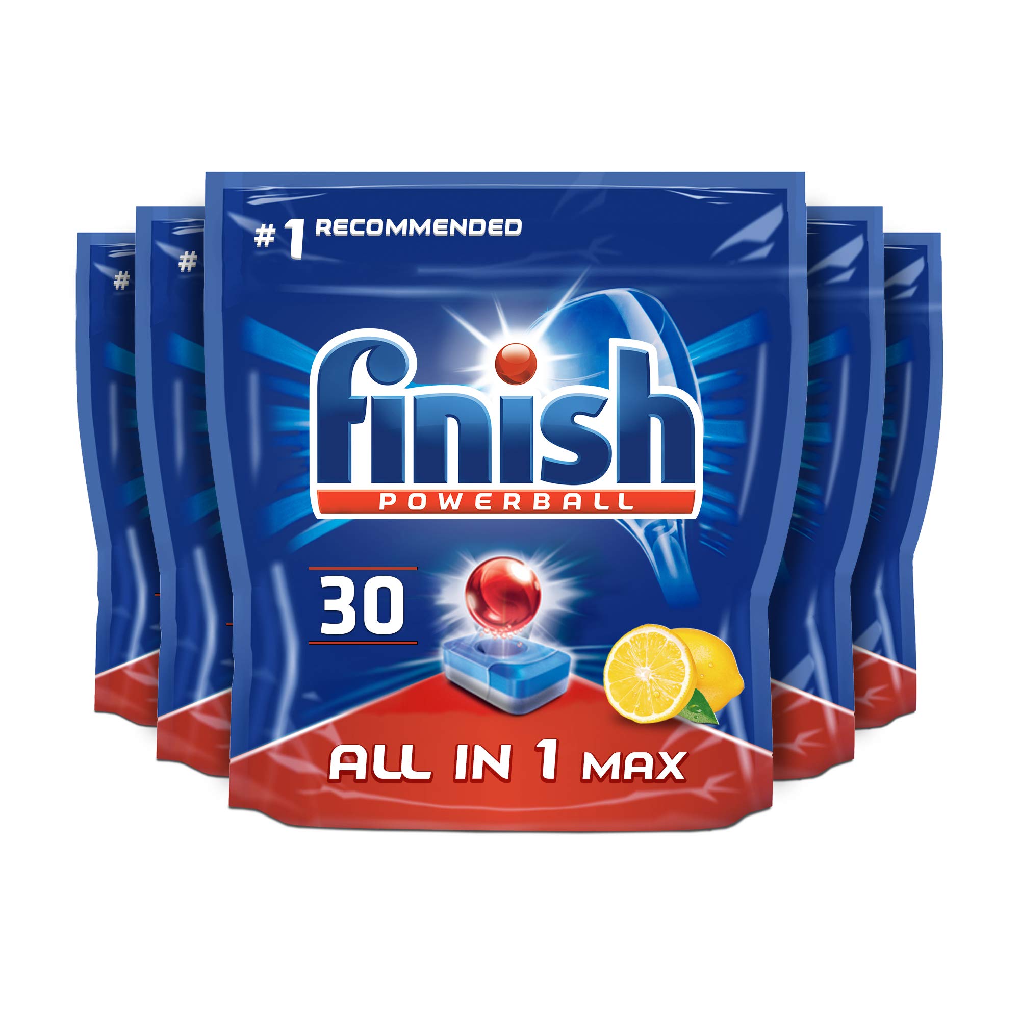 Finish Ultimate Infinity Shine Dishwasher Tablets bulk | Scent : LEMON | Size: Total 100 Dishwasher Tabs |For Ultimate Clean and Diamond Shine