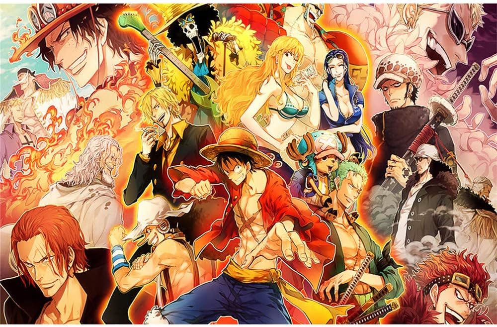 Amazon チャレンジパズル1000ピース漫画アニメパズル木製ワンピース減圧パズルおもちゃ知育玩具 木製パズル ホビー