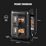 Swan 11L Twin Stack Air Fryer Cyclone Technology 2 x 5.5L Baskets view 6