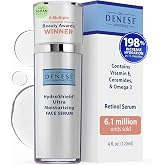 Dr. Denese SkinScience HydroShield Retinol Serum for Face 4 oz | Dermatologist Tested Hydrating Serum, Contains Retinol and Ceramides for Deep Moisture - Cruelty Free