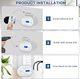 XINDUM Carbon Monoxide Detector with LCD Display 10 Year Battery White view 7