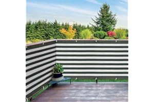 IdeaWorks New Deck & Fence Privacy Durable Waterproof Netting Screen with Grommets and Reinforced Seams (Green)