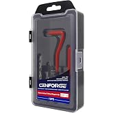 CENFORGE M12x1.25 Helicoil Thread Repair Kit, Metric HSS Drill Helicoil Repair Kit for Rethreading Internal Threads with Carry Case, 15PCS