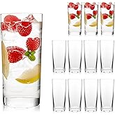 Highball Glasses Set of 12, 16oz Tall Drinking Glasses, Water Glass for Kitchen, Tom Collins Glasses, Cocktail Glass for Bar 