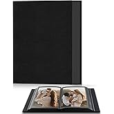 Popotop Photo Album 4x6 100 Pockets for Wedding Gifts,Linen Hardcover Picture Albums for Family Anniversary Baby Vacation Pictures