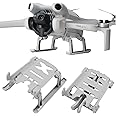 Craznick Landing Gear for Mini 4 Pro Foldable Extended Heightening Landing Legs Protector Kit Compatible with DJI Mini 4 Pro Drone Fly Accessories