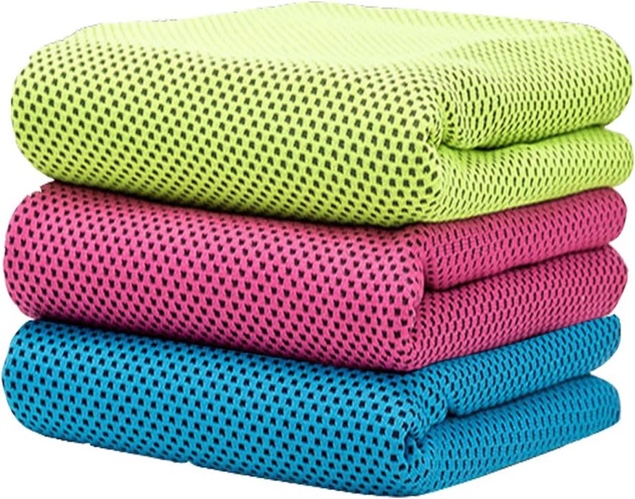Chez BoBos Cooling Towel Evaporative Microfiber Towel Instant Relief Quick Try Ice Towel - Perfect for Yoga Golf Pilates Camping Fitness Running Gym 40"x12"