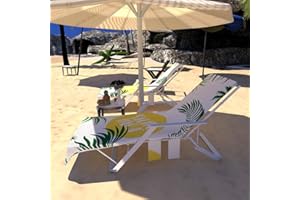 GZDDG Beach Chair Cover, Beach Lounge Chair Covers, Beach Chair Cover with Side Pockets, Pool Chair Cover with Pockets, Sun Lounger Beach Chair Towel Cover, Lounge Chair Cover Microfiber Beach Towel