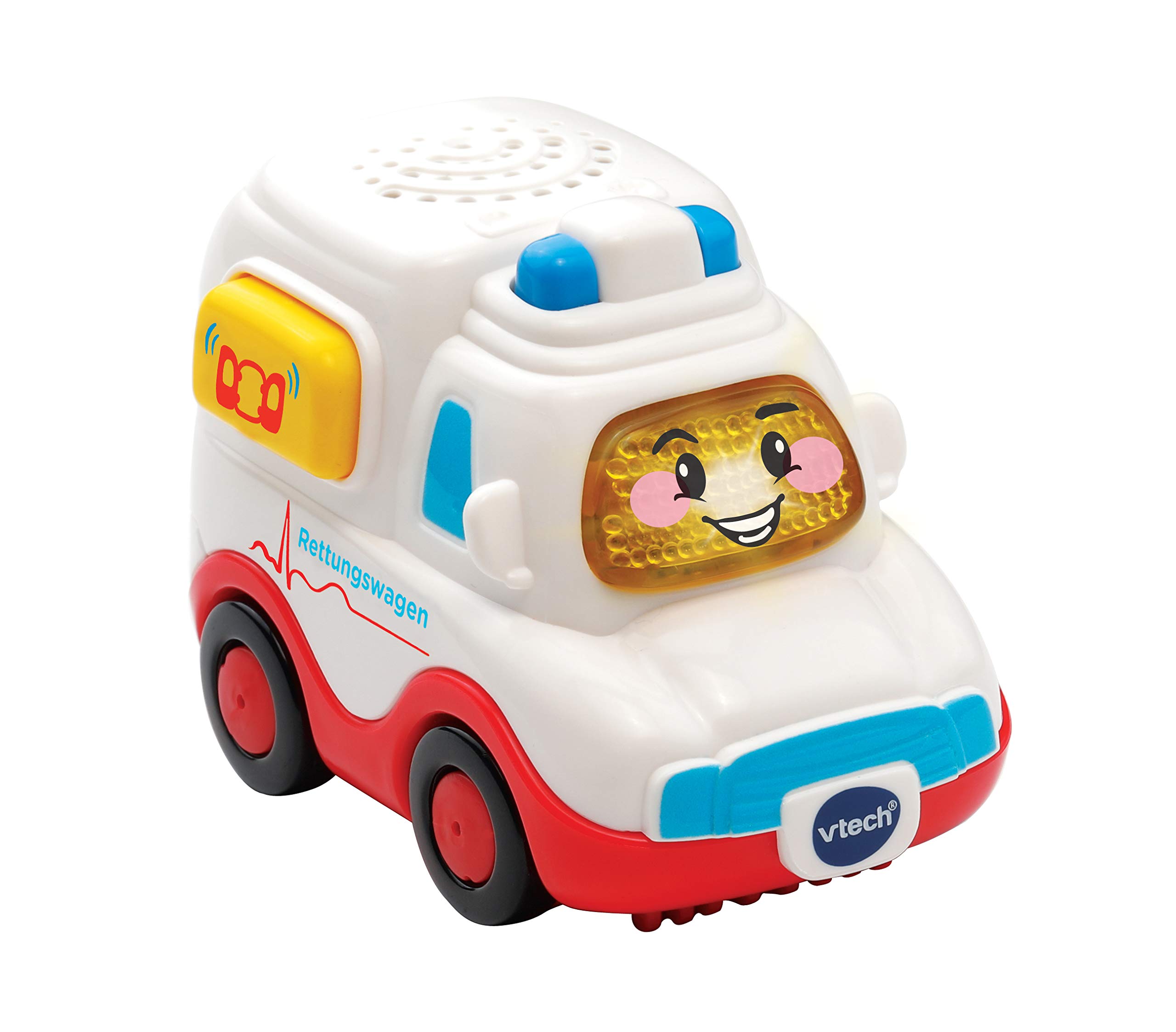 Vtech Tut Tut Baby Speedster - Ambulance - Toy Car with Music, Light Up Button, Exciting Phrases and Sounds - For Children Aged 1-5 Years, 8.8 x 5.5 x 7 cm