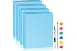 LuckyFoam Blue 4 Pack 15x12x2 inch Foam Sheets 2 Inch Thick Polystyrene Rectangles XPS Foam Board Craft for Insulating DIY Modeling Art Supplies