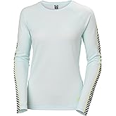 Helly-Hansen LIFA Active Stripe Crew Women's Baselayer - Lightweight, Breathable, Moisture-Wicking Thermal Shirt