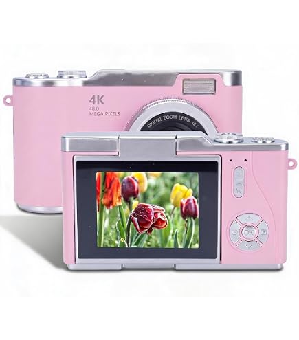 Amazon.com: 48MP Digital Camera with Flip Screen, 1080P | 8X Zoom