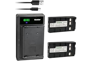 Kastar 2-Pack Battery and Smart USB Charger Replacement for Panasonic PV-L550 PV-L780D PV-L850 PV-L858 Camcorder, Panasonic BP-12 BP-15 BP-17 BP-18 PV-213A PV-214A PV-215A PV-B18 PV-BP15 PV-BP17