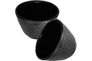 BESPORTBLE 2pcs 120ml Cast Iron Tea Cups Asian Vintage Tea Drinkware Japanese Cast Iron Cups for Home