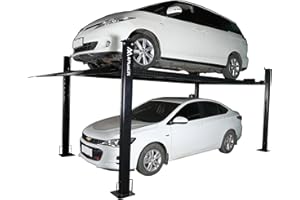 APlusLift HW-8S 8000LB 4-Post Portable Storage Service Car Lift / 3 Year Warranty